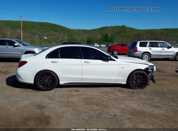 55SWF6EBXLU329623 2020 MERCEDES-BENZ AMG C 43 White Вид задньої частини салону