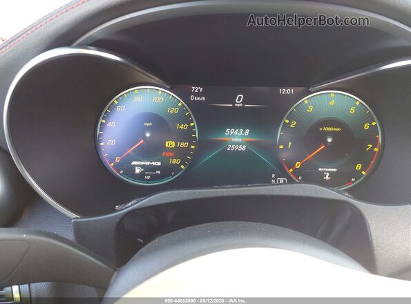 55SWF6EBXLU329623 2020 MERCEDES-BENZ AMG C 43 White Вид задніх сидінь