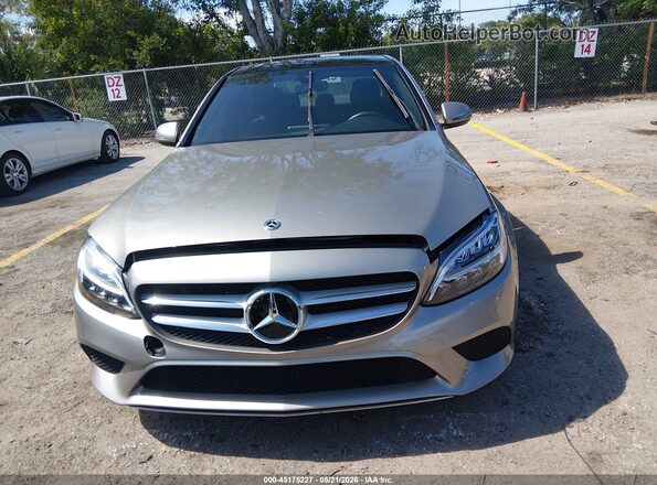 55SWF8DB0KU283313 2019 MERCEDES-BENZ C-CLASS Silver 