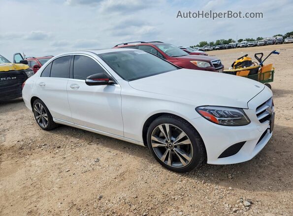 55SWF8DB0KU285014 2019 MERCEDES-BENZ C White Przód prawy