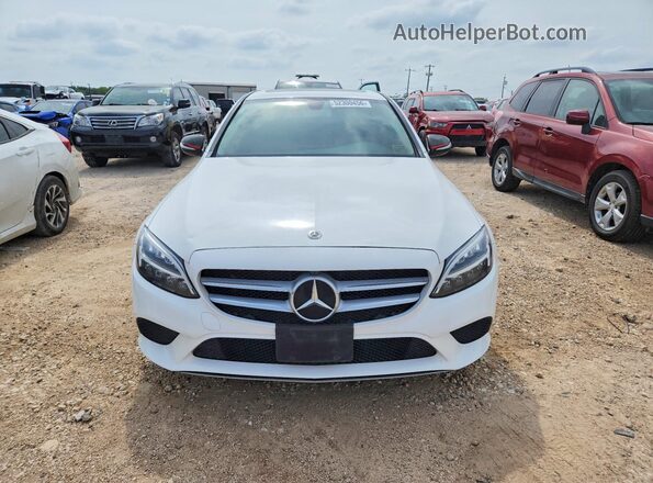 55SWF8DB0KU285014 2019 MERCEDES-BENZ C White Widok z przodu