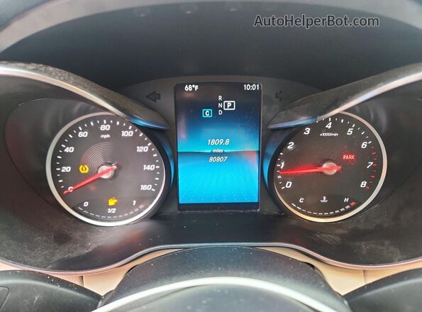 55SWF8DB0KU285014 2019 MERCEDES-BENZ C White Widok zestawu wskaźników