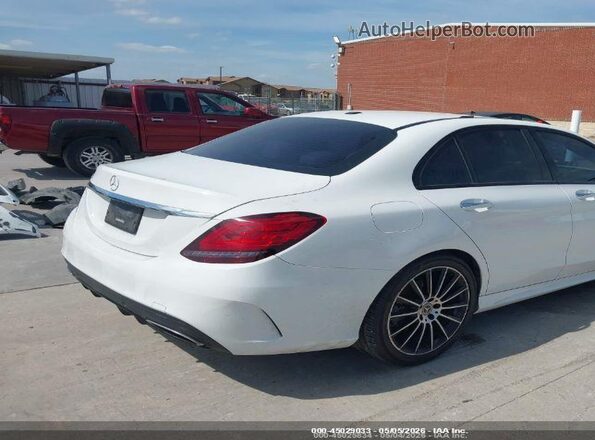 55SWF8DB0KU308159 2019 MERCEDES-BENZ C-CLASS White Trasero derecho