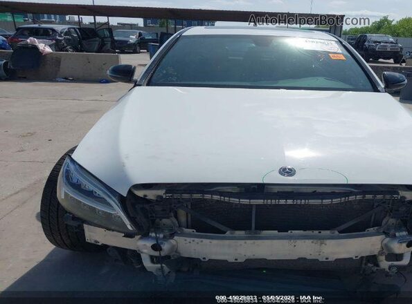 55SWF8DB0KU308159 2019 MERCEDES-BENZ C-CLASS White Vista frontal