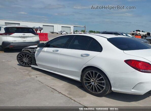 55SWF8DB0KU308159 2019 MERCEDES-BENZ C-CLASS White Trasero izquierdo