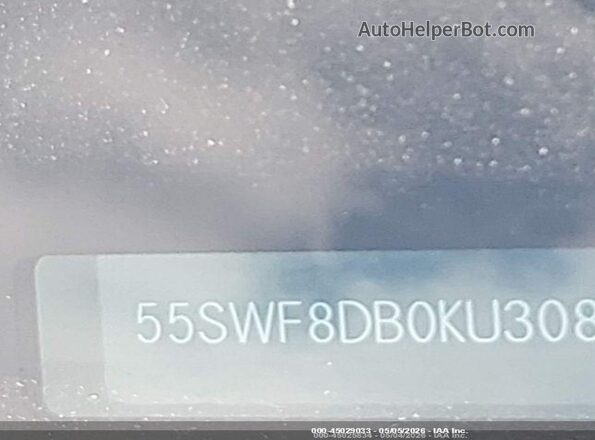 55SWF8DB0KU308159 2019 MERCEDES-BENZ C-CLASS White 