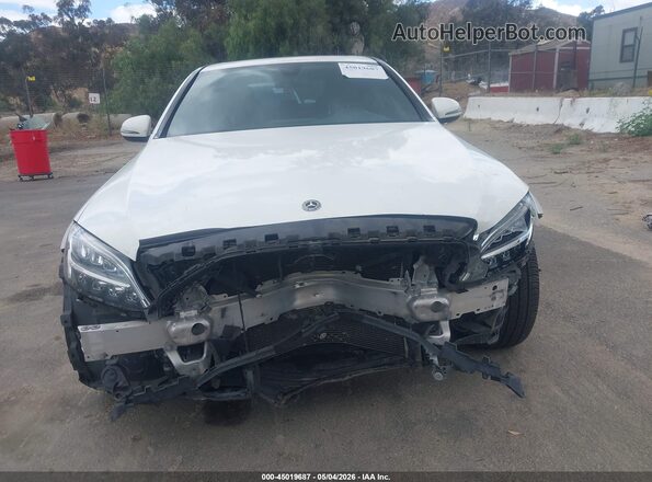55SWF8DB2LU332691 2020 MERCEDES-BENZ C-CLASS White Вид задньої частини салону