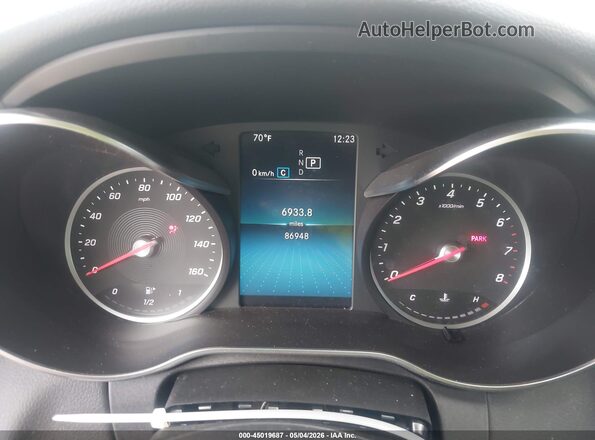 55SWF8DB2LU332691 2020 MERCEDES-BENZ C-CLASS White Вид задніх сидінь