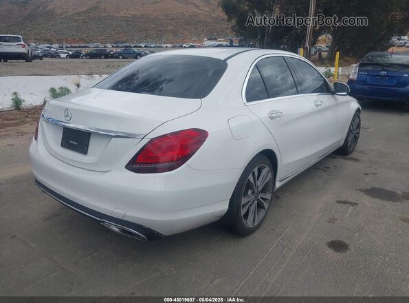 55SWF8DB2LU332691 2020 MERCEDES-BENZ C-CLASS White Задня права чверть