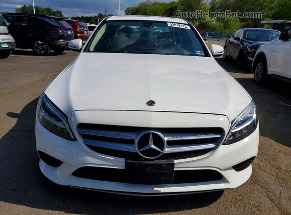 55SWF8DB3KU296847 2019 MERCEDES-BENZ C White Դիմացի տեսք