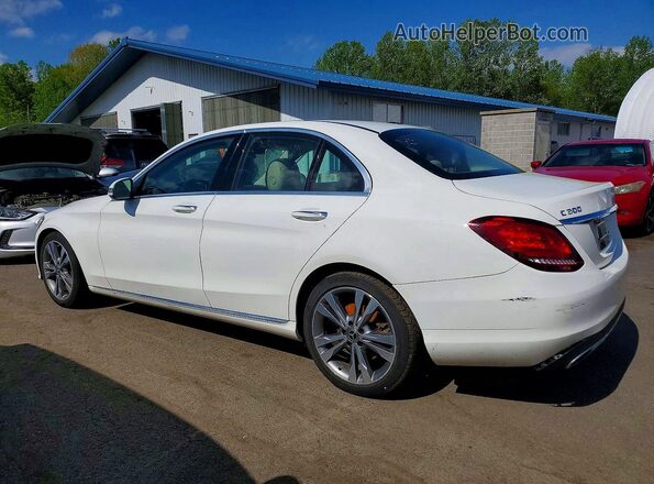 55SWF8DB3KU296847 2019 MERCEDES-BENZ C White Հետևի ձախ