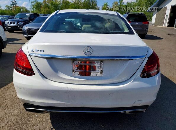 55SWF8DB3KU296847 2019 MERCEDES-BENZ C White Հետևի տեսք