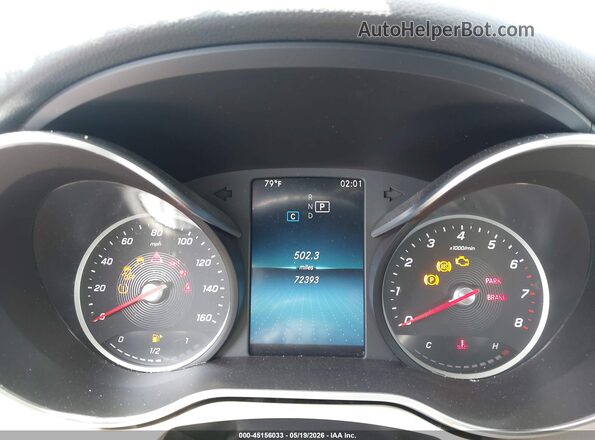 55SWF8DB3KU307541 2019 MERCEDES-BENZ C-CLASS Black უკანა სავარძლების ხედი