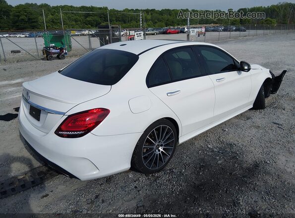 55SWF8DB4KU288692 2019 MERCEDES-BENZ C-CLASS White უკანა მარჯვენა