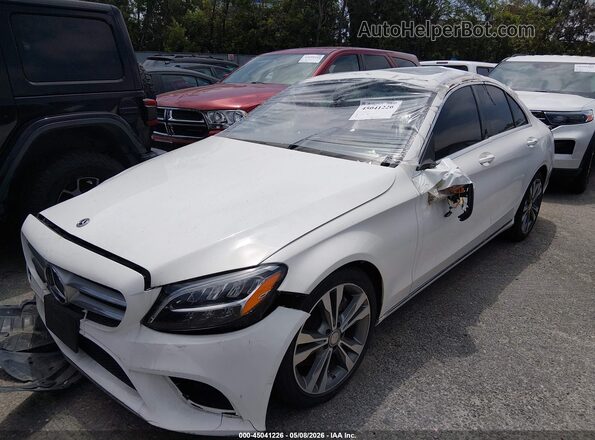 55SWF8DB4KU306382 2019 MERCEDES-BENZ C-CLASS White Front left