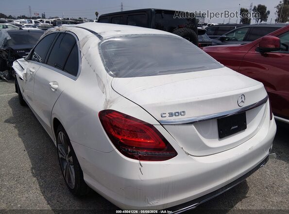 55SWF8DB4KU306382 2019 MERCEDES-BENZ C-CLASS White Rear left