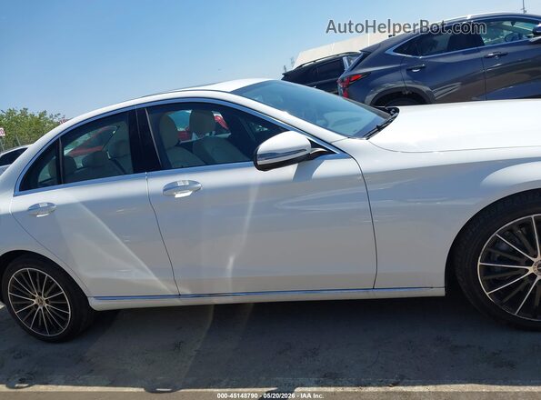 55SWF8DB5KU300610 2019 MERCEDES-BENZ C-CLASS White უკანა სალონის ხედი