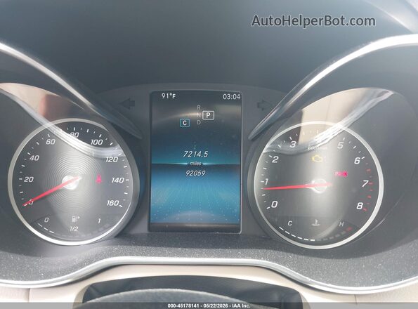 55SWF8DB6KU322230 2019 MERCEDES-BENZ C-CLASS Dark Blue უკანა სავარძლების ხედი
