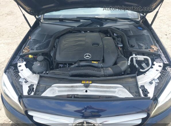 55SWF8DB6KU322230 2019 MERCEDES-BENZ C-CLASS Dark Blue უკანა ხედი