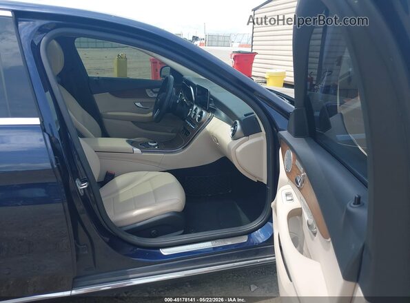 55SWF8DB6KU322230 2019 MERCEDES-BENZ C-CLASS Dark Blue წინა სალონის ხედი