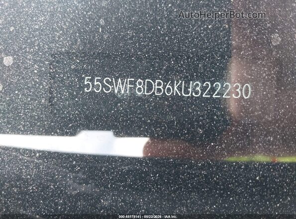 55SWF8DB6KU322230 2019 MERCEDES-BENZ C-CLASS Dark Blue 