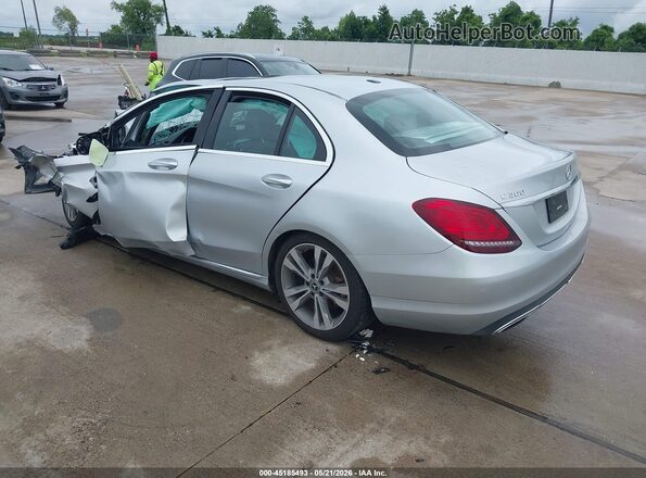 55SWF8DB7KU287892 2019 MERCEDES-BENZ C-CLASS Silver Задня ліва чверть