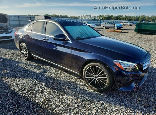 55SWF8DB7KU314069 2019 MERCEDES-BENZ C Blue 
