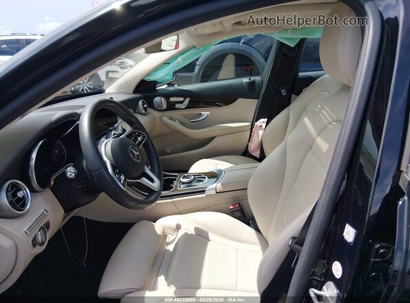 55SWF8DB7LU323100 2020 MERCEDES-BENZ C-CLASS Черный Вид салона спереди