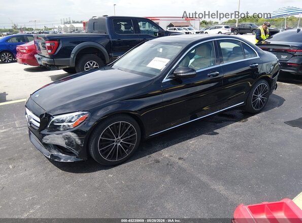 55SWF8DB7LU323100 2020 MERCEDES-BENZ C-CLASS Черный Передняя левая четверть