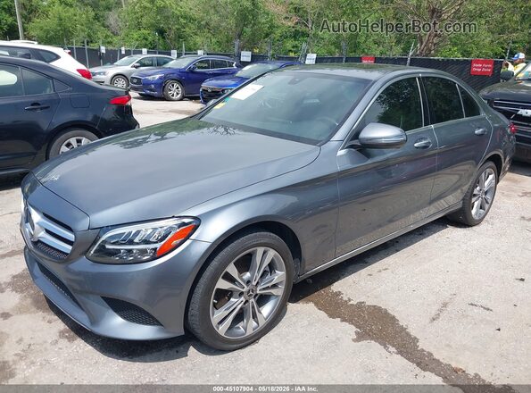 55SWF8EB0KU289708 2019 MERCEDES-BENZ C-CLASS Gray Przód lewy