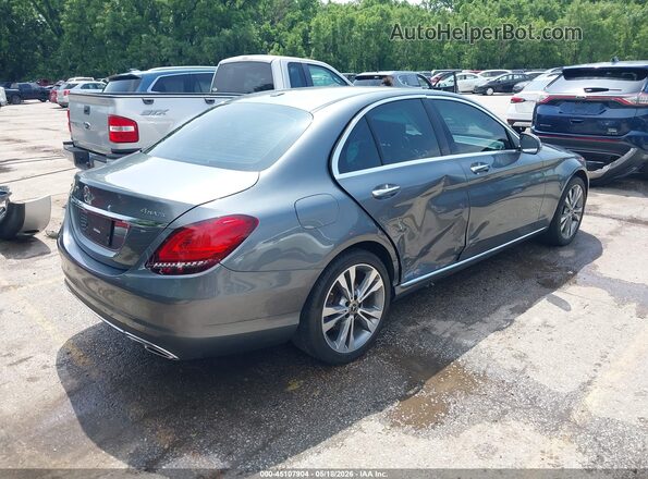55SWF8EB0KU289708 2019 MERCEDES-BENZ C-CLASS Gray Tył prawy