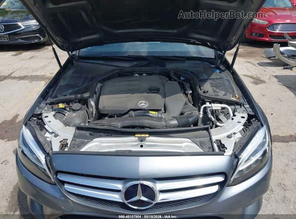 55SWF8EB0KU289708 2019 MERCEDES-BENZ C-CLASS Gray Widok z tyłu