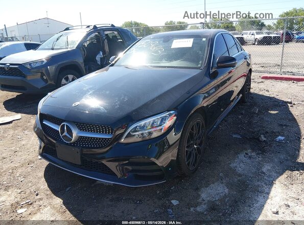 55SWF8EB0LU327567 2020 MERCEDES-BENZ C-CLASS Black Առջևի ձախ երեք քառորդ տեսարան
