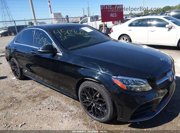 55SWF8EB0LU327567 2020 MERCEDES-BENZ C-CLASS Black Դիմացի տեսք