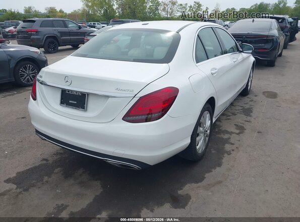 55SWF8EB1KU305916 2019 MERCEDES-BENZ C-CLASS Белый Задняя правая четверть