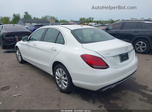 55SWF8EB1KU305916 2019 MERCEDES-BENZ C-CLASS Белый Задняя левая четверть