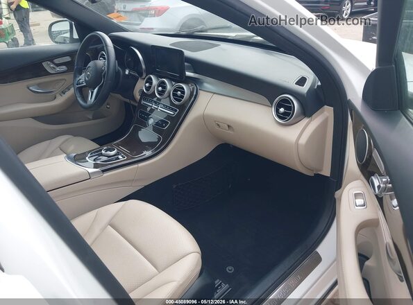 55SWF8EB1KU305916 2019 MERCEDES-BENZ C-CLASS Белый Вид салона спереди