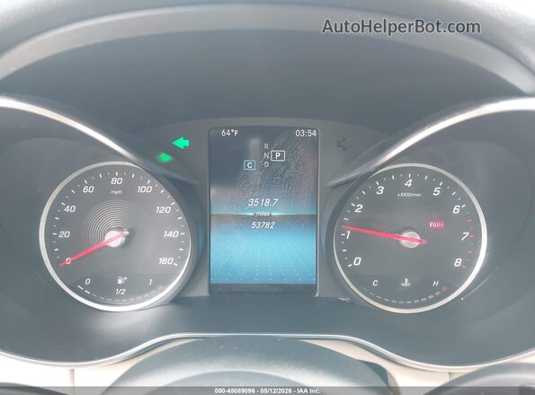 55SWF8EB1KU305916 2019 MERCEDES-BENZ C-CLASS Белый Вид задних сидений