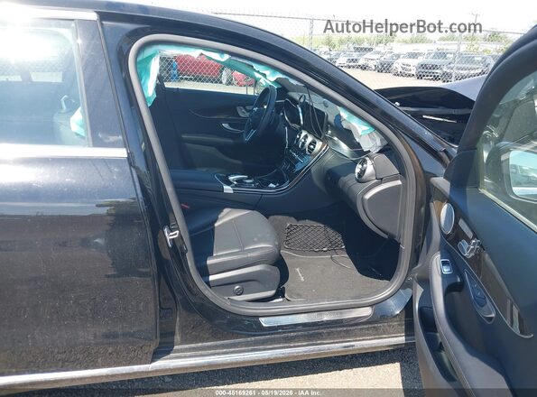 55SWF8EB3KU309837 2019 MERCEDES-BENZ C-CLASS Black წინა სალონის ხედი