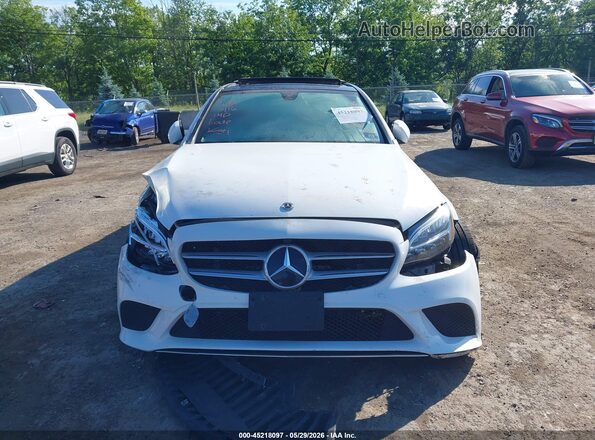 55SWF8EB4KU290196 2019 MERCEDES-BENZ C-CLASS White უკანა სალონის ხედი