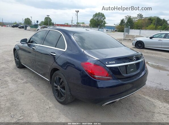 55SWF8EB4KU290828 2019 MERCEDES-BENZ C-CLASS Синий Задняя левая четверть