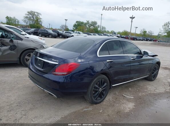 55SWF8EB4KU290828 2019 MERCEDES-BENZ C-CLASS Синий Задняя правая четверть