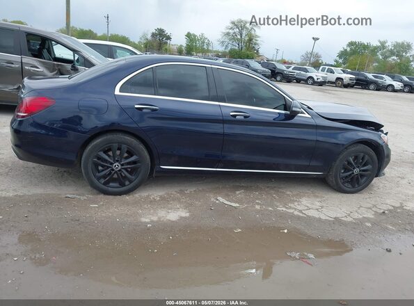 55SWF8EB4KU290828 2019 MERCEDES-BENZ C-CLASS Синий Вид задней части салона
