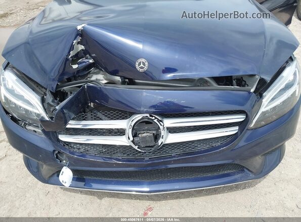 55SWF8EB4KU290828 2019 MERCEDES-BENZ C-CLASS Синий Вид спереди