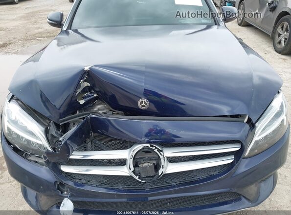 55SWF8EB4KU290828 2019 MERCEDES-BENZ C-CLASS Синий Вид щитка приборов