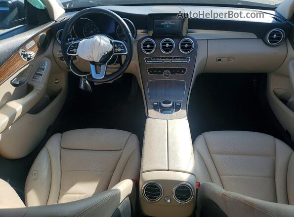 55SWF8EB4KU303285 2019 MERCEDES-BENZ C Black Առջևի վահանակի տեսք
