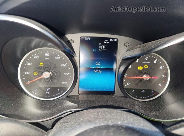 55SWF8EB5KU300525 2019 MERCEDES-BENZ C Gray 