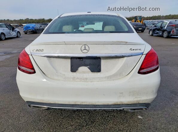 55SWF8EB5KU309824 2019 MERCEDES-BENZ C Белый Вид сзади