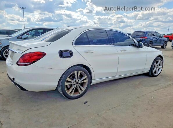 55SWF8EB6KU298526 2019 MERCEDES-BENZ C White Հետևի աջ