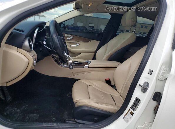 55SWF8EB6KU298526 2019 MERCEDES-BENZ C White Սալոնի դիմացի տեսք